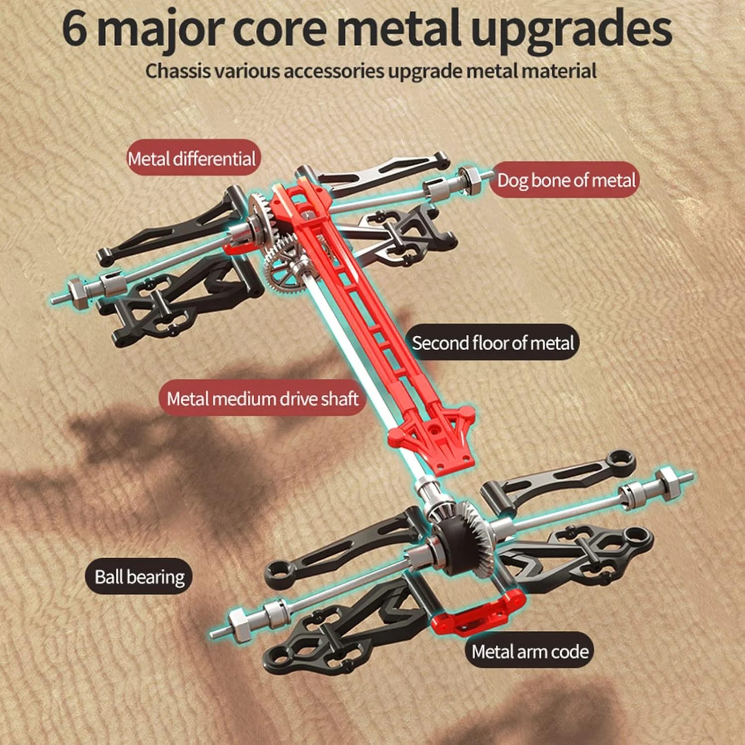 ماشین کنترلی آفرود OUNA مقیاس 1/16، 2.4 گیگاهرتز، سرعت 70 کیلومتر بر ساعت، موتور براشلس، مناسب تمام سطوح، 4WD، ماشین صخره نوردی، هدیه برای کودکان و بزرگسالان به همراه 2 باتری