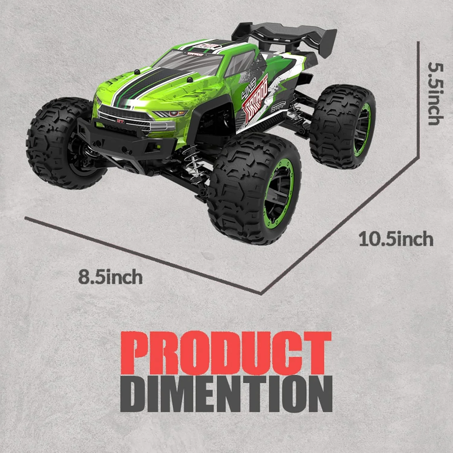 ماشین کنترلی آفرود OUNA مقیاس 1/16 سرعت بالا 45 کیلومتر بر ساعت، مناسب تمام سطوح، کامیون های تمام چرخ متحرک، ماشین مسابقه ای صخره نوردی با دو باتری، هدیه ای برای کودکان و بزرگسالان