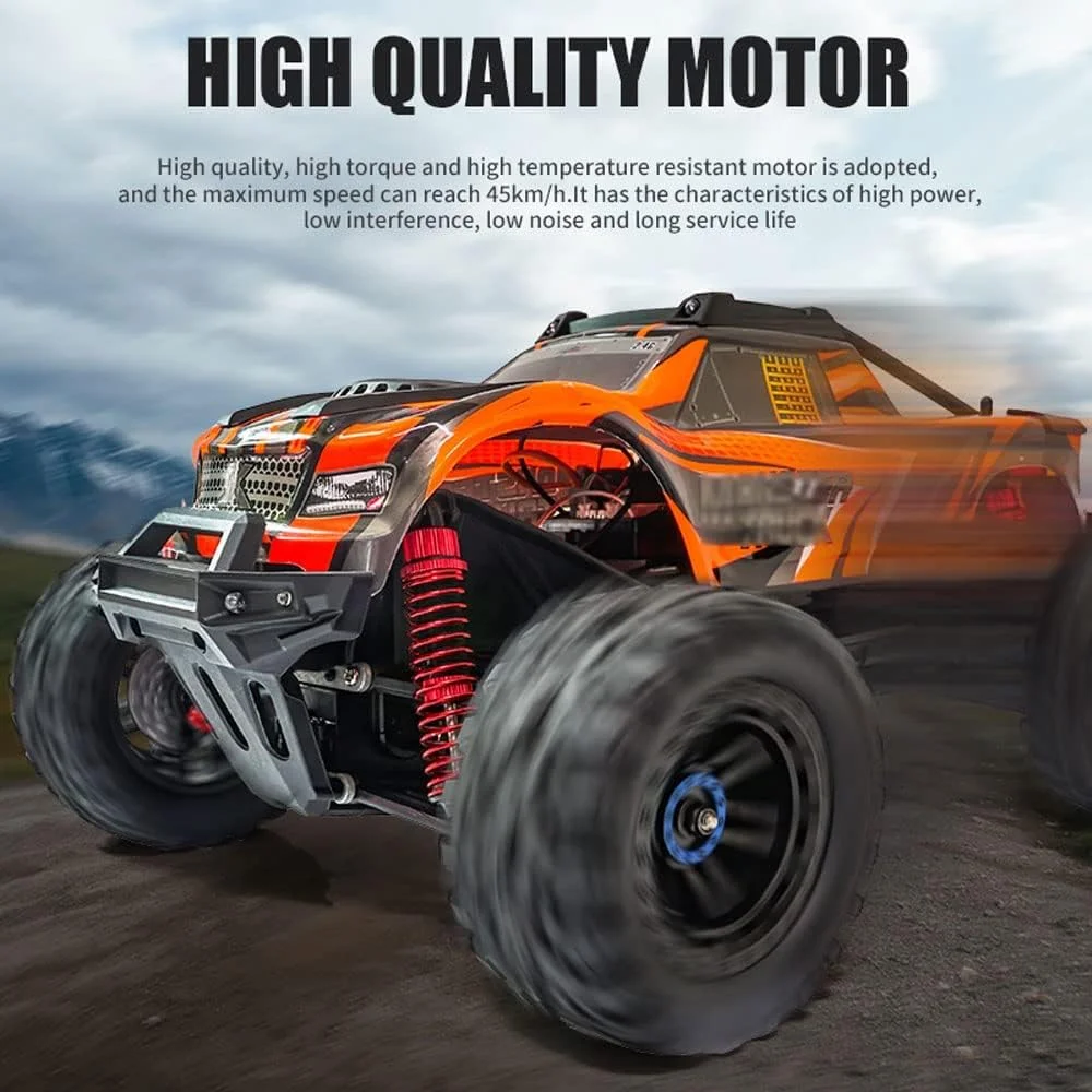 ماشین کنترلی موتور 550، سرعت بالای 45 کیلومتر در ساعت، ماشین کنترلی از راه دور، مقیاس 1:10، کامیون هیولا آفرود تمام زمینی، اسباب بازی ماشین سرگرمی برای پسران و دختران