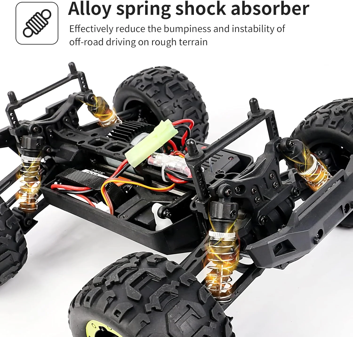 ماشین آرسی آفرود با سرعت بالا 40 کیلومتر بر ساعت، مقیاس 1/16، 2.4 گیگاهرتز، ماشین مسابقه ای 4WD RTR، اسباب بازی برای پسران و کودکان