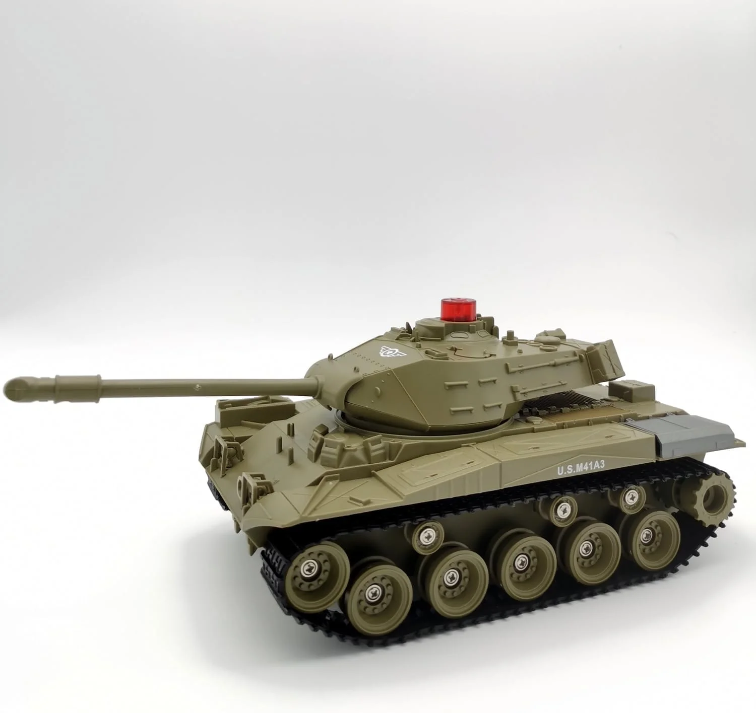 تانک کنترلی کامیون نظامی ماشین کنترلی با رادیو 2.4 گیگاهرتز، تانک جنگی نظامی اسباب بازی با چرخش 270 درجه و صداهای واقعی، هدیه ای عالی برای پسران کودک (سبز)