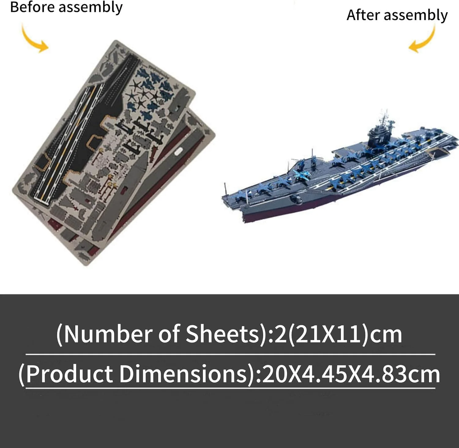 (بسته مونتاژ نشده) مدل کشتی جنگی ناو هواپیمابر یو‌اس‌اس روزولت CVN-71 مقیاس 1:1500، مدل دایکاست نظامی برای کلکسیون