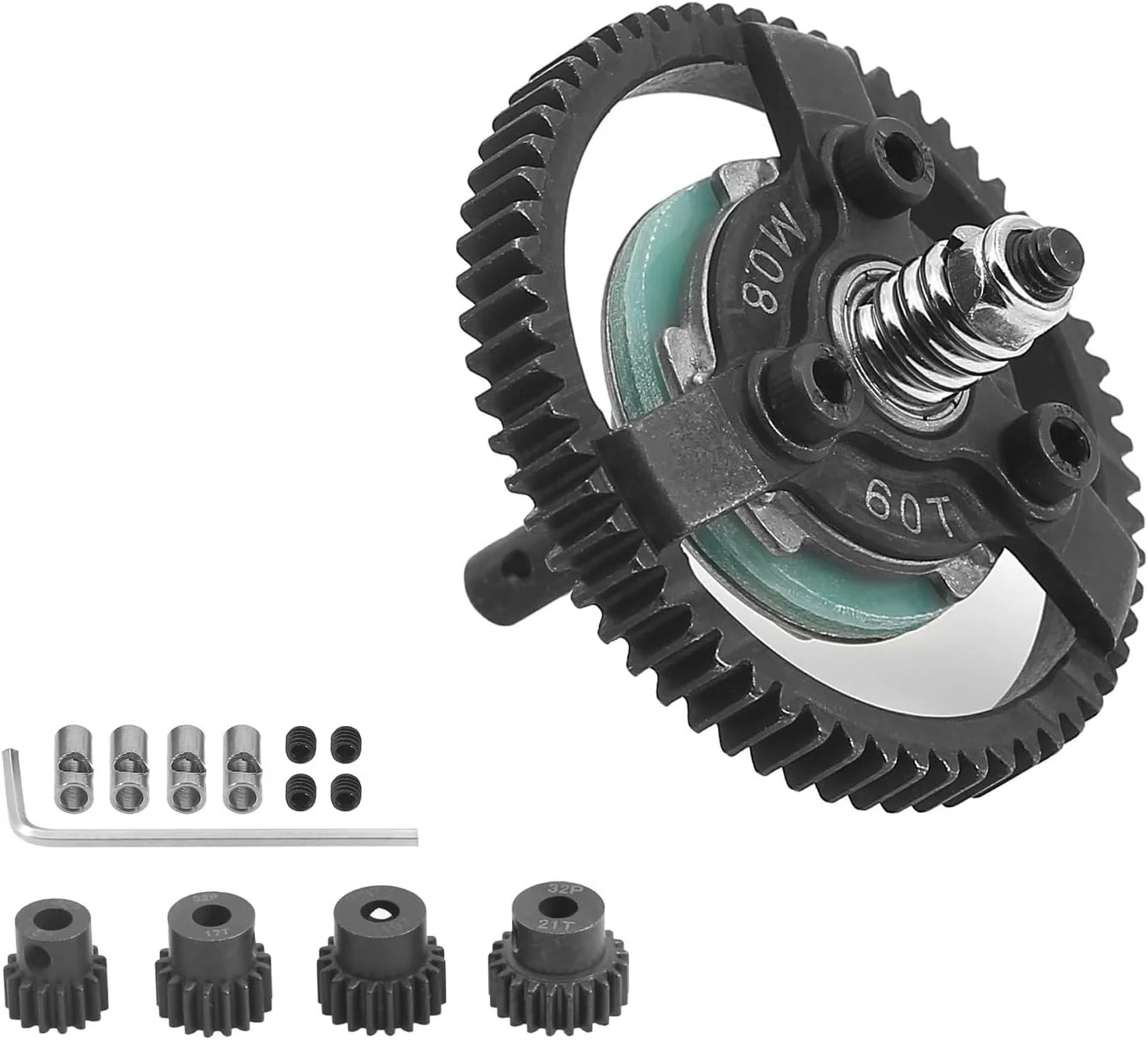 چرخ دنده فلزی RC 32P 0.8M برای TRAXXAS 1/10 SLASH 2WD لوازم جانبی ماشین RC