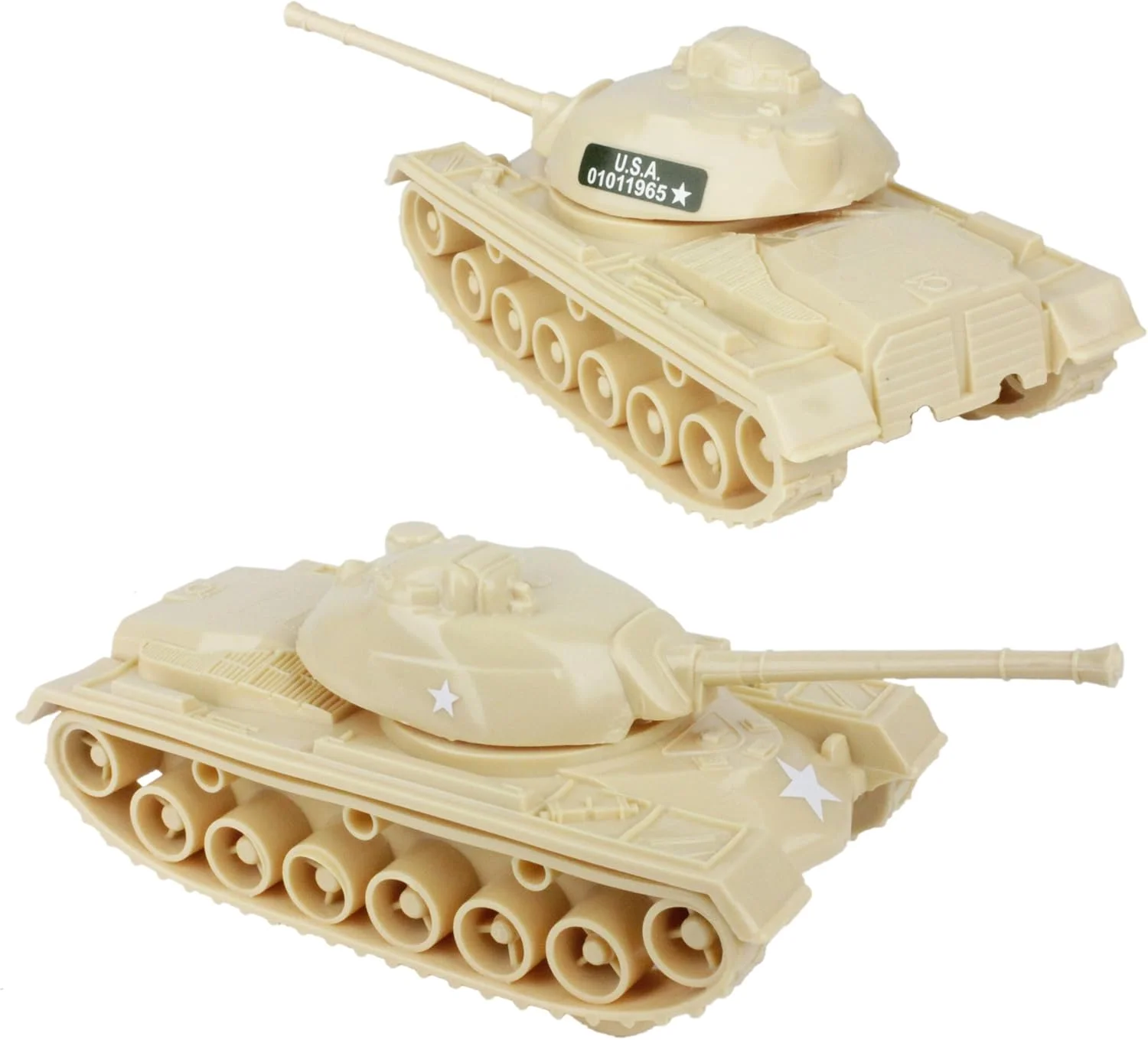 تانک سربازان پلاستیکی جنگ جهانی دوم Tim Mee (3 قطعه، خاکی)