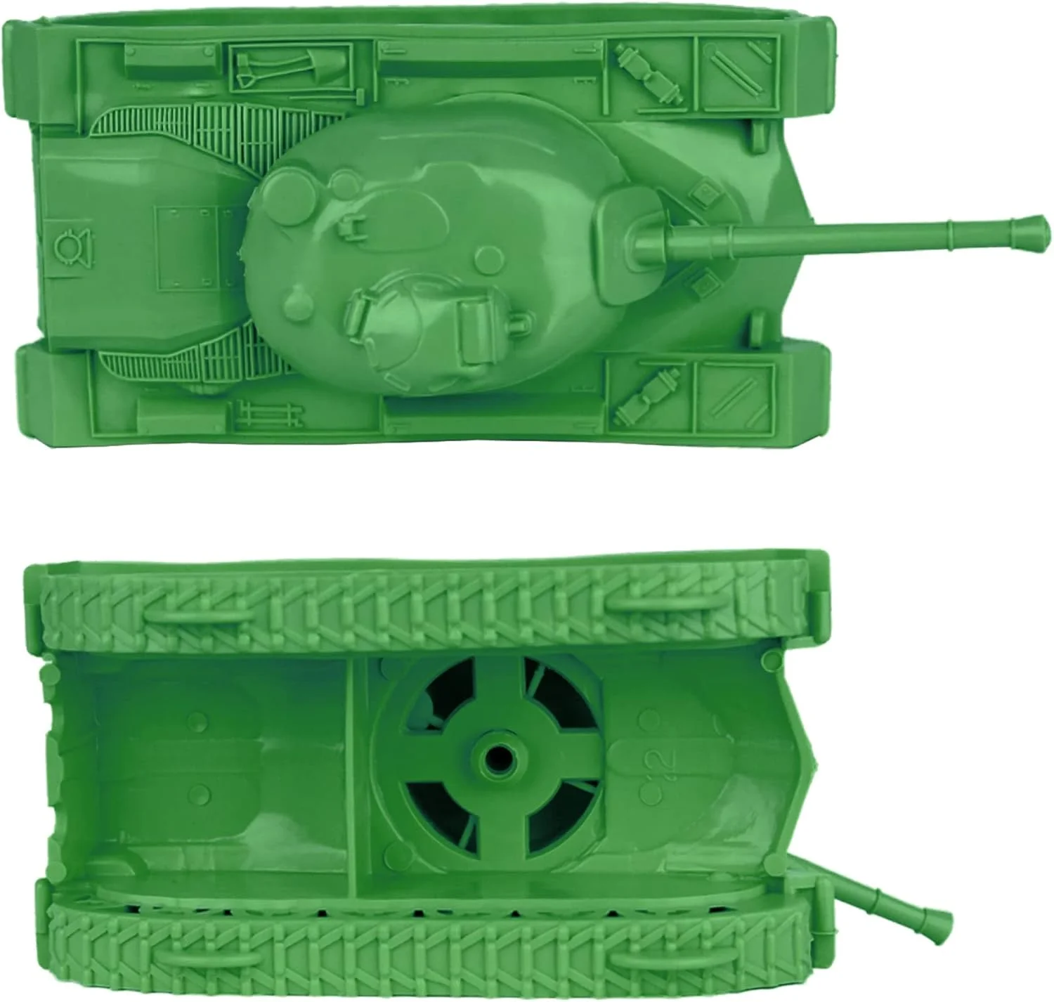 تانک های Tim Mee Toy برای سربازان پلاستیکی - سبز جنگ جهانی دوم 3 عددی - ساخت ایالات متحده آمریکا