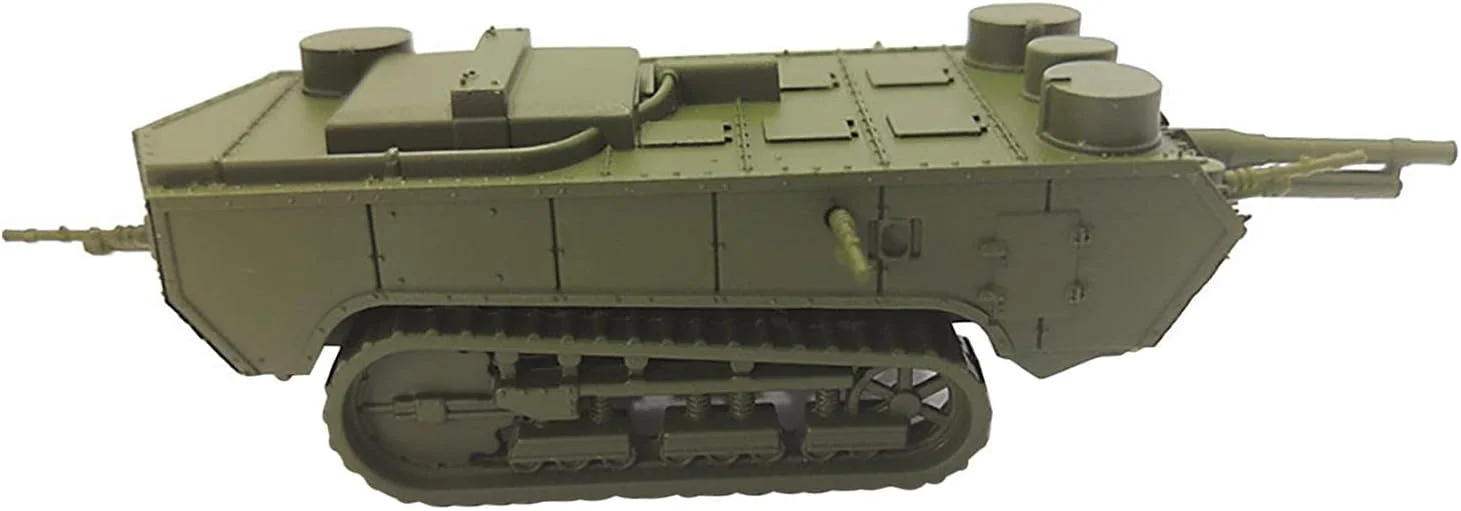 مدل تانک فرانسوی St. Chaumont نوع اولیه، مقیاس 1:100، مدل شبیه سازی تانک جنگنده، مدل نمایشگاهی علمی نظامی
