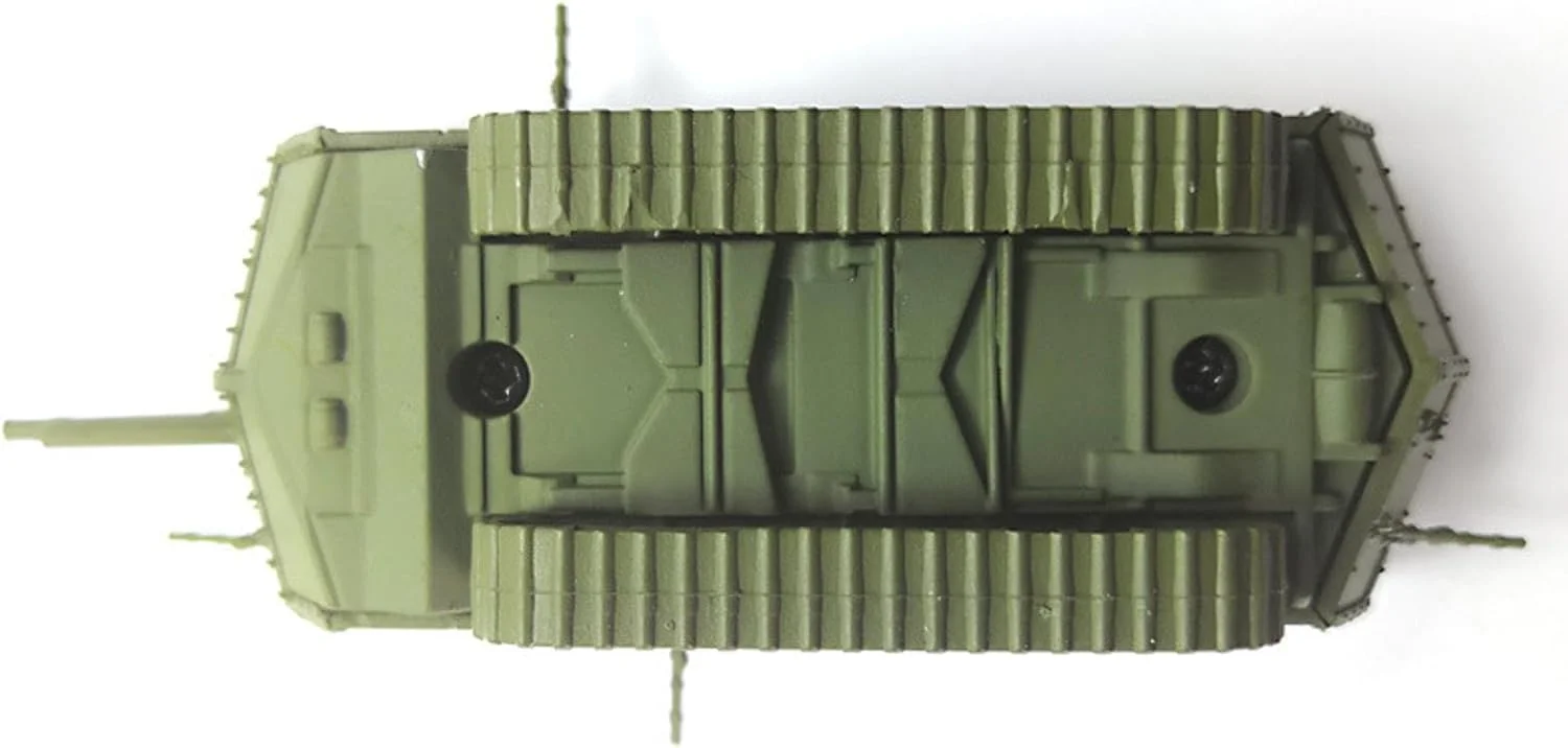 مدل تانک فرانسوی St. Chaumont نوع اولیه، مقیاس 1:100، مدل شبیه سازی تانک جنگنده، مدل نمایشگاهی علمی نظامی