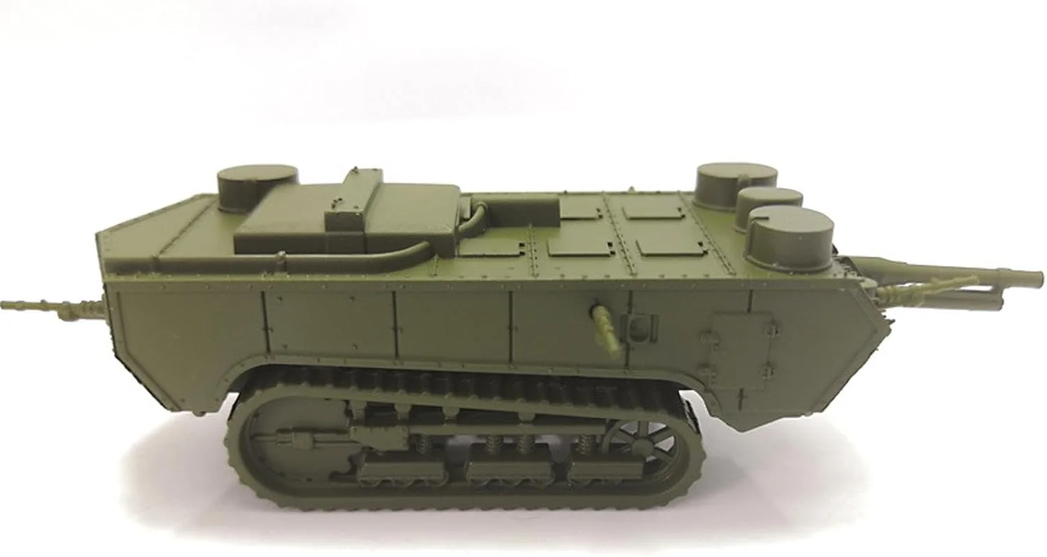 مدل تانک فرانسوی St. Chaumont نوع اولیه، مقیاس 1:100، مدل شبیه سازی تانک جنگنده، مدل نمایشگاهی علمی نظامی