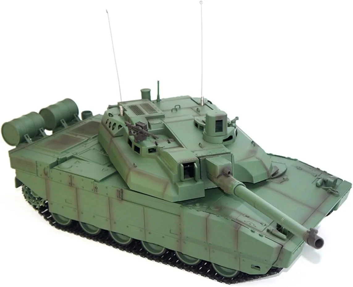 مدل تانک نظامی RC لکلرک فرانسه H2408U مقیاس 1/16 برای بزرگسالان، تانک جنگی کنترل از راه دور 2.4G با سیستم نبرد مادون قرمز، شبیه سازی پس زنی، جلوه های صوتی و نوری واقعی (نسخه پایه)