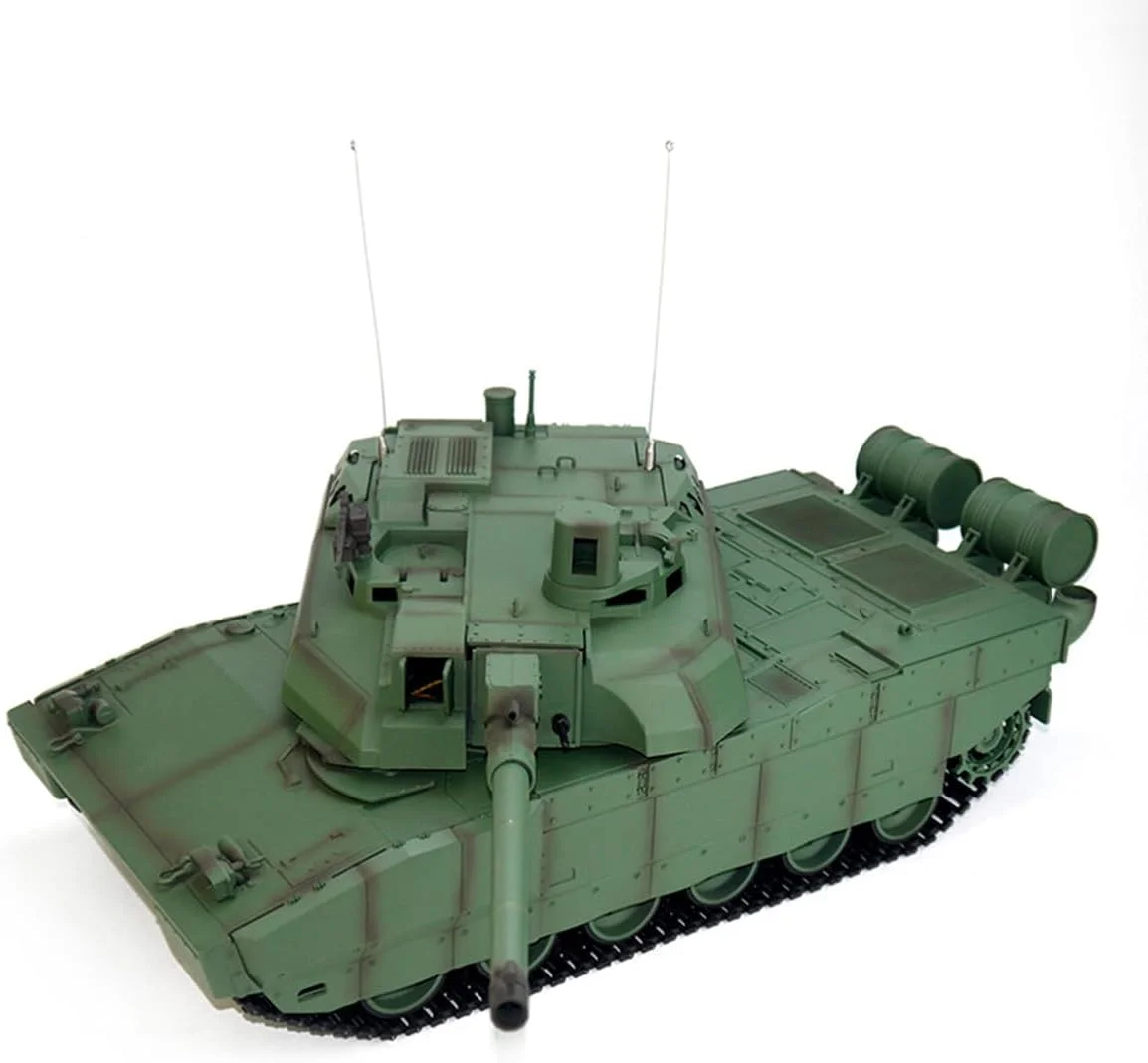 مدل تانک نظامی RC لکلرک فرانسه H2408U مقیاس 1/16 برای بزرگسالان، تانک جنگی کنترل از راه دور 2.4G با سیستم نبرد مادون قرمز، شبیه سازی پس زنی، جلوه های صوتی و نوری واقعی (نسخه پایه)