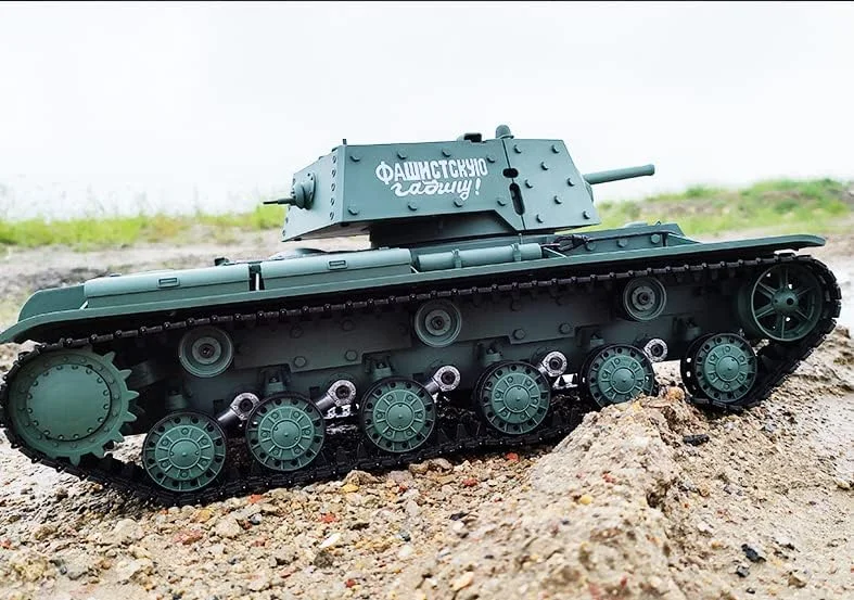 تانک سنگین مدل 3878-1 KV 1 نسخه 7.0 جدید SOWOFA، تانک بزرگ 43 سانتی متری با قابلیت شلیک گلوله BB با اشعه مادون قرمز، تانک کنترل از راه دور با زنجیر