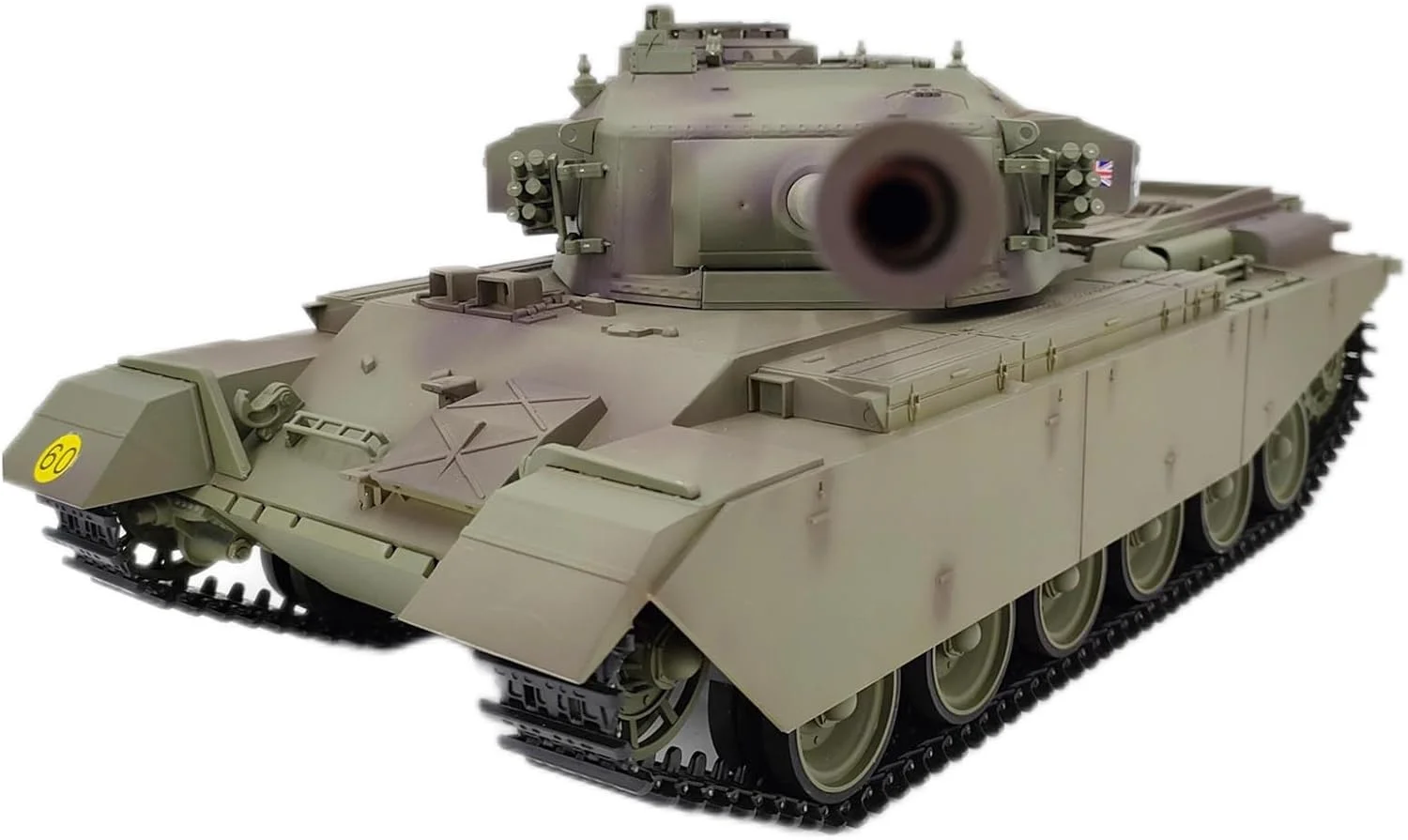 تانک کنترل از راه دور سنگین بریتانیایی MK5، تانک جنگی اصلی سنتوریون، ماشین جنگی نظامی با شبیه سازی دود و قابلیت شلیک، کلکسیون حرفه ای
