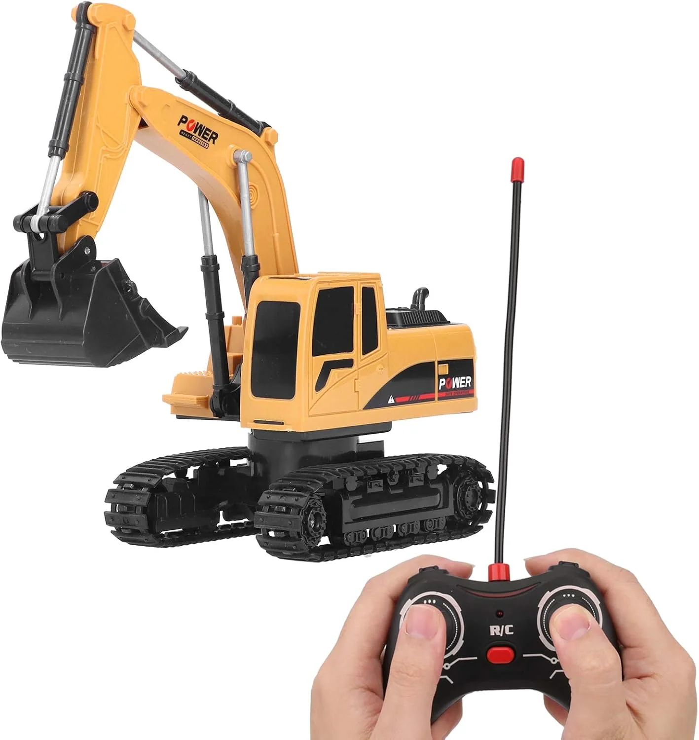 اسباب بازی بیل مکانیکی کنترلی 1/24، ماشین های ساختمانی هدیه تولد کریسمس برای کودکان اسباب بازی بیل مکانیکی کنترلی 1/24، ماشین های ساختمانی هدیه تولد کریسمس برای کودکان