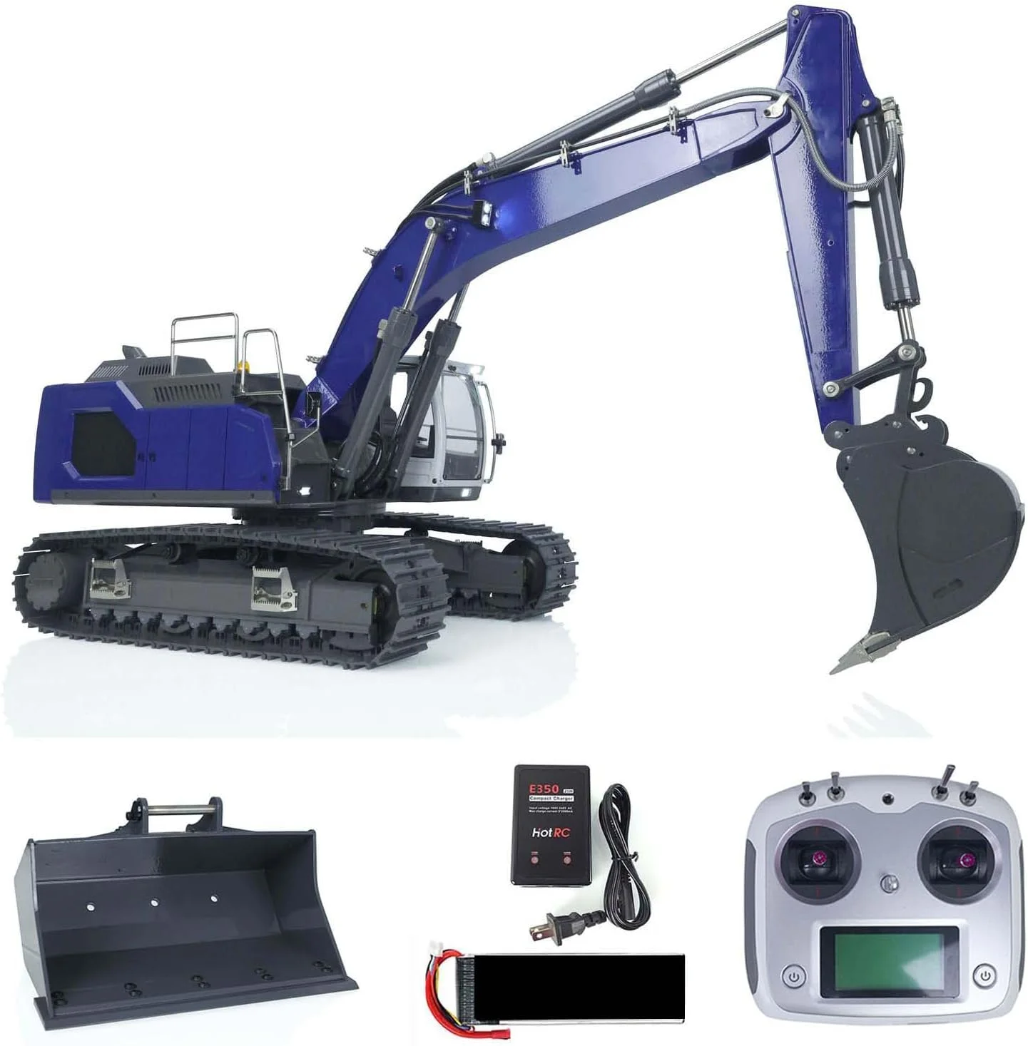 بیل مکانیکی هیدرولیک فلزی با کنترل از راه دور مقیاس 1:14 برای مدل کامیون آرسی 945 بیل مکانیکی هیدرولیک فلزی با کنترل از راه دور مقیاس 1:14 برای مدل کامیون آرسی 945