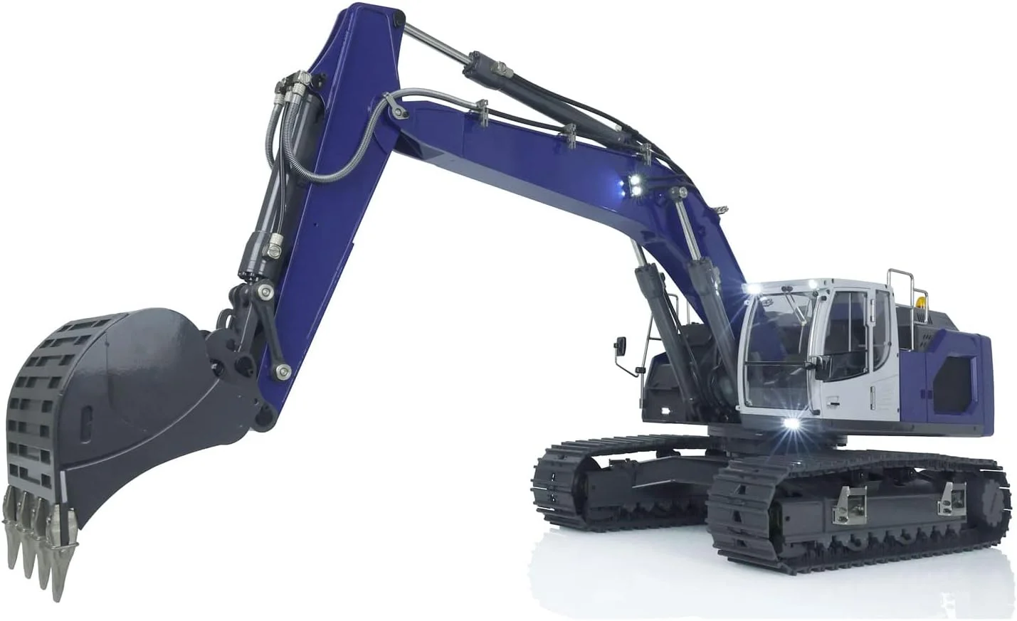 بیل مکانیکی هیدرولیک فلزی با کنترل از راه دور مقیاس 1:14 برای مدل کامیون آرسی 945