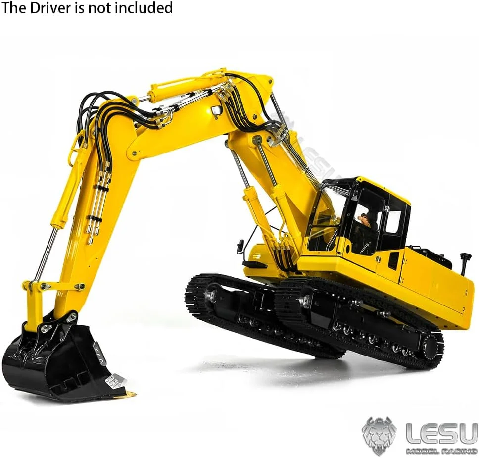 بیل مکانیکی هیدرولیک آرسی LESU در مقیاس 1/14 مدل Pc360 با بازوی سه قسمتی، سیستم روشنایی و کنترل از راه دور