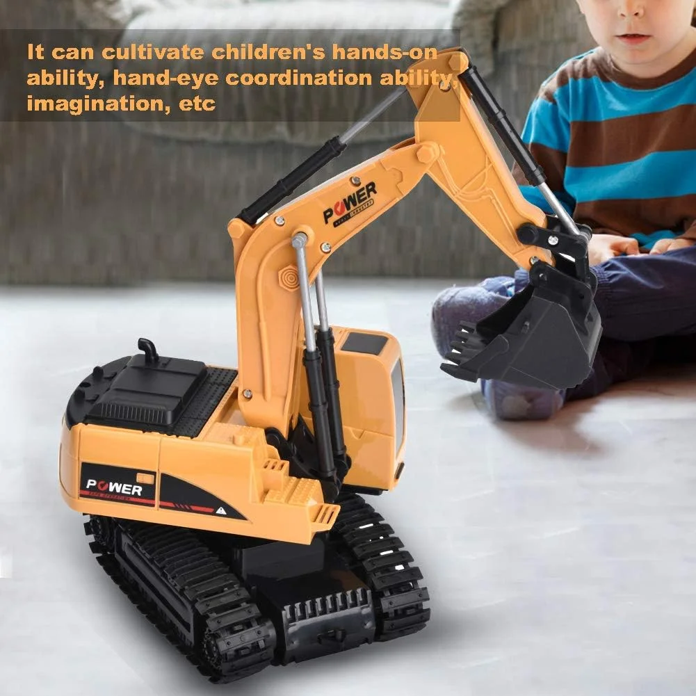 کامیون بیل مکانیکی RC، 6 کانال، مقیاس 1/24، ماشین مهندسی RC (اندازه: نسخه آلیاژی)