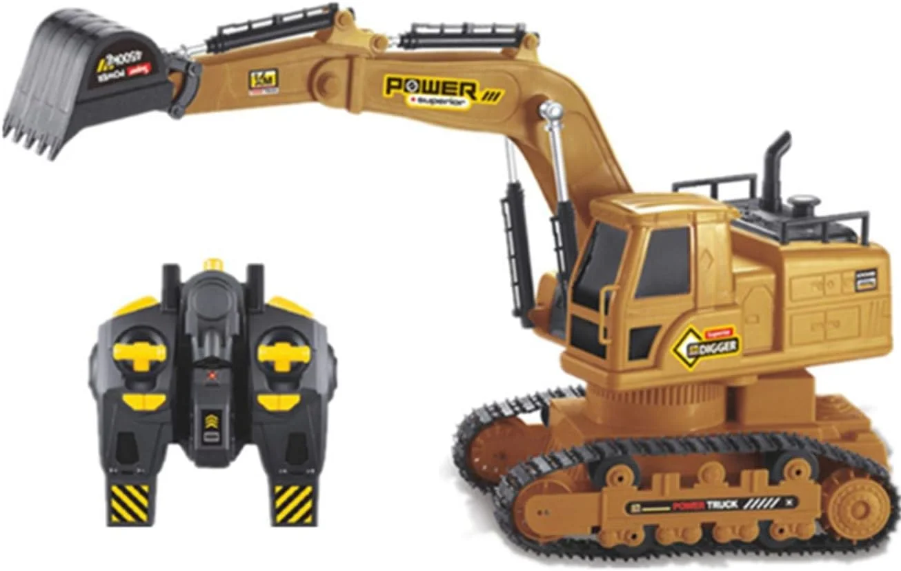 بیل مکانیکی کنترلی بی سیم 2.4G، 10 کانال، اسباب بازی مهندسی شارژی