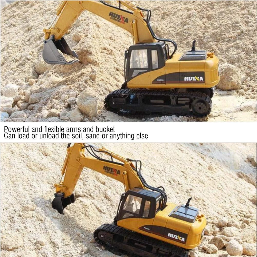 بیل مکانیکی کنترلی، کامیون بیل مکانیکی کنترلی 15 کاناله HUINA 1550، ماشین ساختمانی مهندسی کنترلی 1/14 با نور صدا، اسباب بازی هدیه برای کودکان بیل مکانیکی کنترلی، کامیون بیل مکانیکی کنترلی 15 کاناله HUINA 1550، ماشین ساختمانی مهندسی کنترلی 1/14 با نور صدا، اسباب بازی هدیه برای کودکان