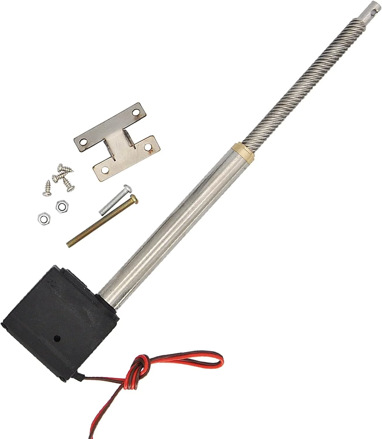 میله فشاری سیلندر شبیه سازی الکتریکی با سروو برای بیل مکانیکی کنترل از راه دور RC، لودر، مدل کامیون مهندسی، قطعات ارتقاء برای کیت ابزار (رنگ: 80-162 میلی متر)