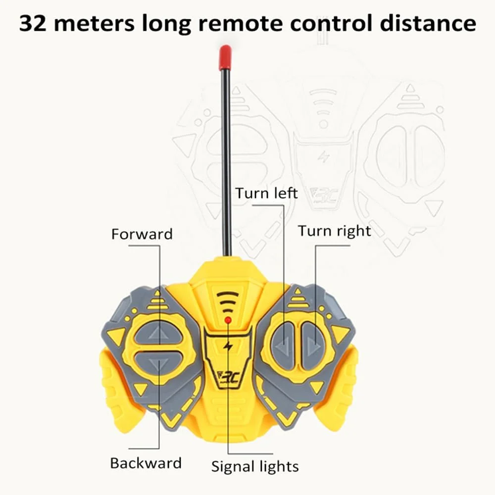 اتوبوس مدرسه کنترلی Fawoonu، ماشین کنترلی با مقیاس 1/30، 4 کاناله، دارای نور و موسیقی، درب های بازشو، اسباب بازی تعاملی والدین و کودک