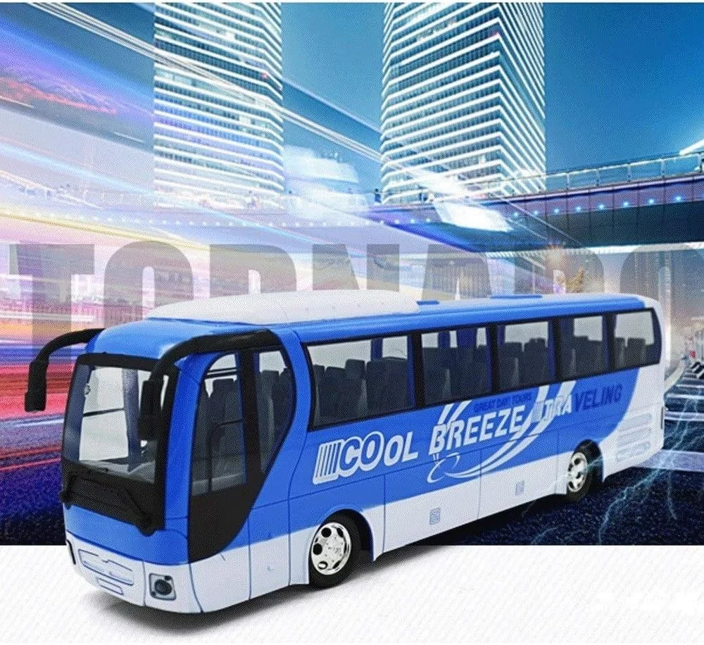 اتوبوس کنترلی اسباب بازی کودک پسرانه، مدل اتوبوس شهری و مدرسه با صدا و نور شبیه سازی شده، اسباب بازی های الکتریکی برای کودکان