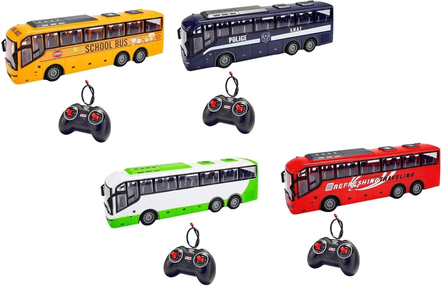 مدل ماشین کنترلی اسباب بازی آموزشی برای کودکان 3 سال به بالا، شبیه سازی وسایل نقلیه الکترونیکی 1/30، زرد