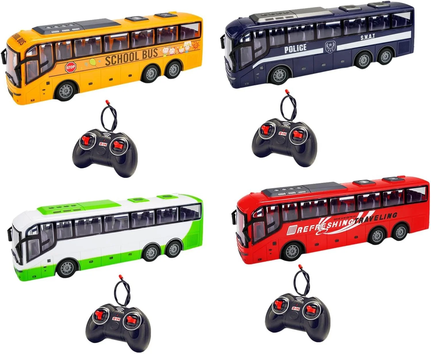 مدل ماشین کنترلی اسباب بازی آموزشی برای کودکان 3 سال به بالا، شبیه سازی وسایل نقلیه الکترونیکی 1/30، زرد