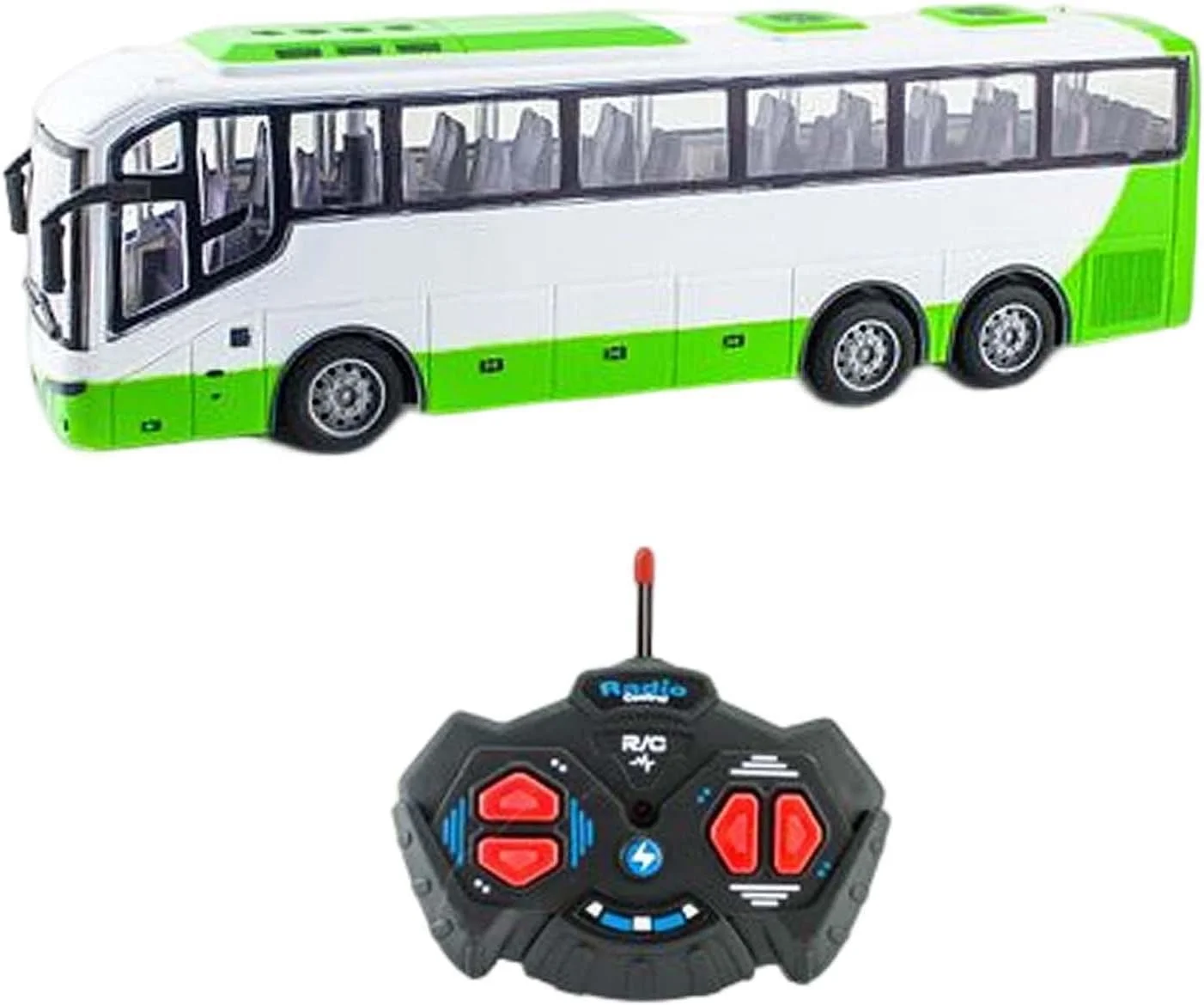 اتوبوس کنترلی مقیاس 1:30 مدل رادیویی 27 مگاهرتز، هدیه تولد برای پسران، سبز رنگ | اسباب بازی و سرگرمی | کنترل رادیویی و خط کنترل | مدل وسایل نقلیه و کیت های RC | 1 عدد اتوبوس RC