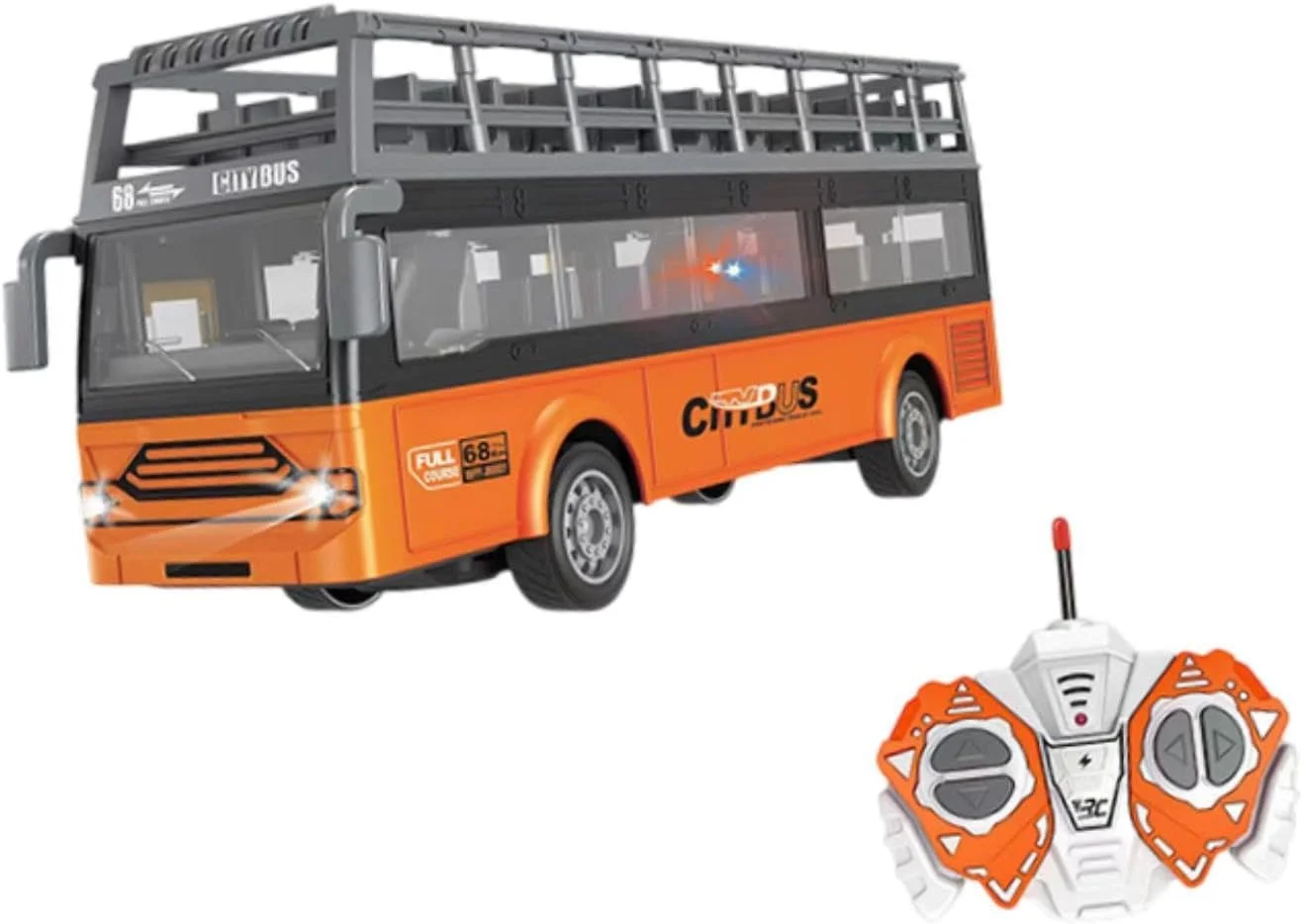 اتوبوس آرسی کنترلی مقیاس 1/30، مدل اتوبوس شهری با قابلیت باز شدن درها، اتوبوس دو طبقه بی | وسایل نقلیه کنترلی | مدل ها و کیت های آرسی | ماشین، کامیون و موتورسیکلت