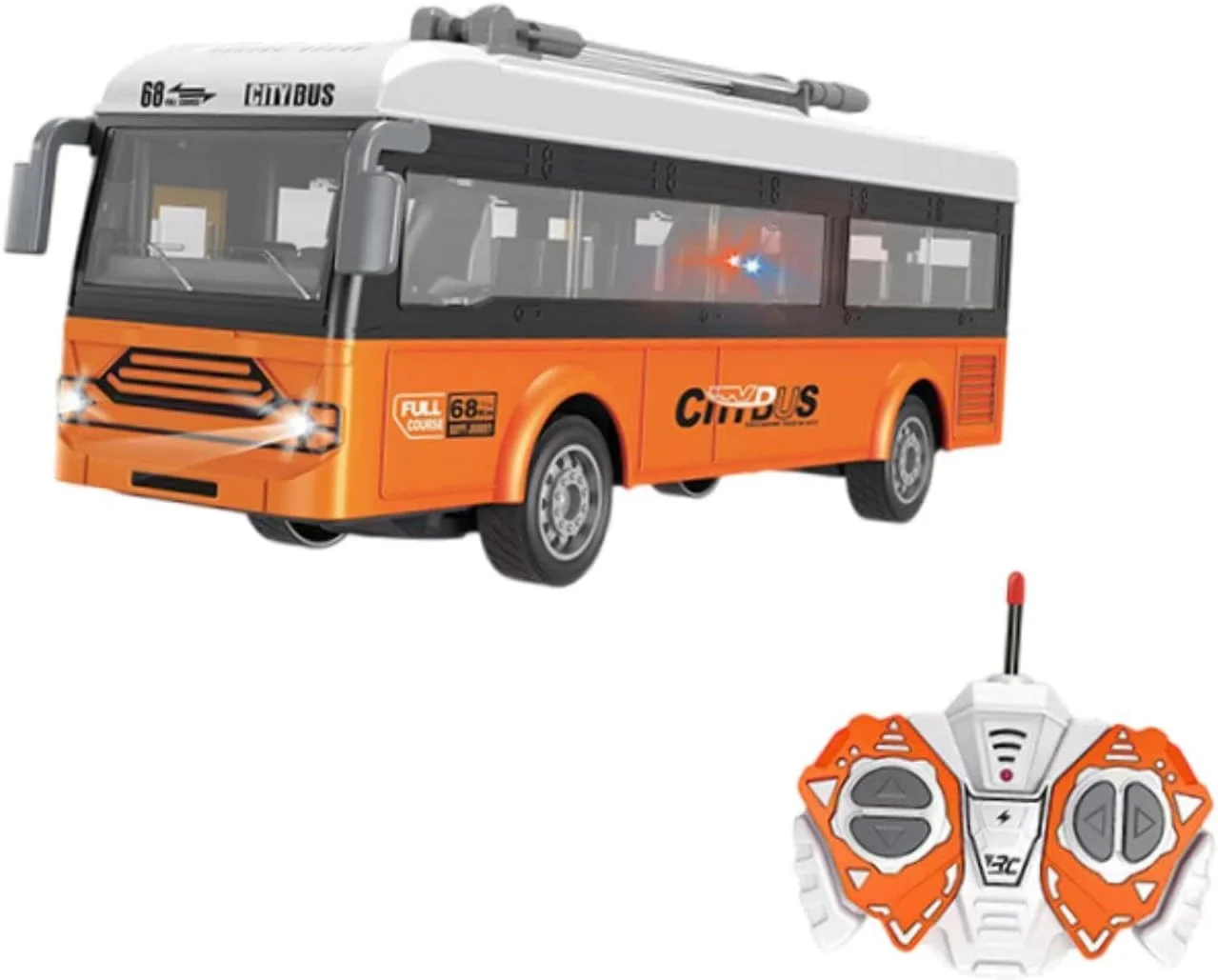 اتوبوس کنترلی مدل اتوبوس شهری نارنجی با قابلیت باز شدن درب | وسایل نقلیه کنترلی | مدل ها و کیت های آرسی | ماشین، کامیون و موتورسیکلت