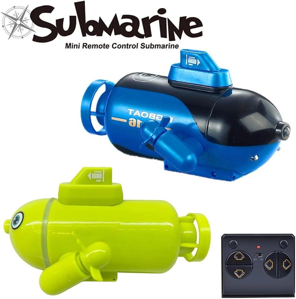 زیردریایی مینی کنترلی OUNA، اسباب بازی کنترلی 4 کاناله، حرکت به جلو/غواصی، عقب/بالا آمدن، چرخش به چپ، چرخش به راست - آبی