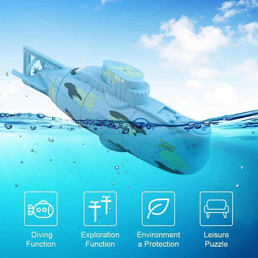 اسباب بازی زیردریایی VGEBY1، مدل زیردریایی کنترل از راه دور شارژی قایق غواصی (آبی)