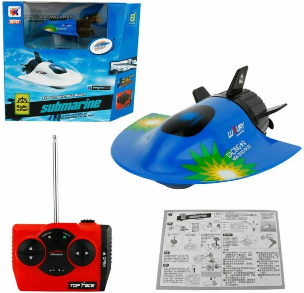 اسباب بازی قایق مدل زیردریایی ABS با کنترل از راه دور، قایق تفریحی ماهی شیطانی، اسباب بازی شارژی هدیه کودکان