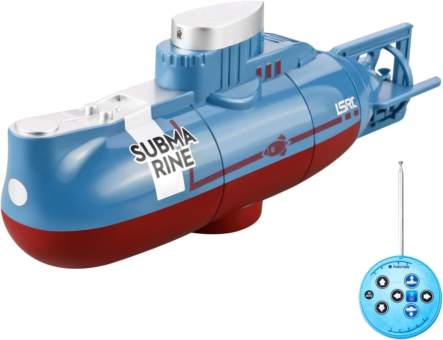 مینی زیردریایی کنترلی قایق کنترل از راه دور، مدل زیردریایی اسباب بازی کنترلی قایق غواصی قابل شارژ کشتی زیردریایی اسباب بازی برقی 6 کانال کشتی زیر آب کنترل از راه دور
