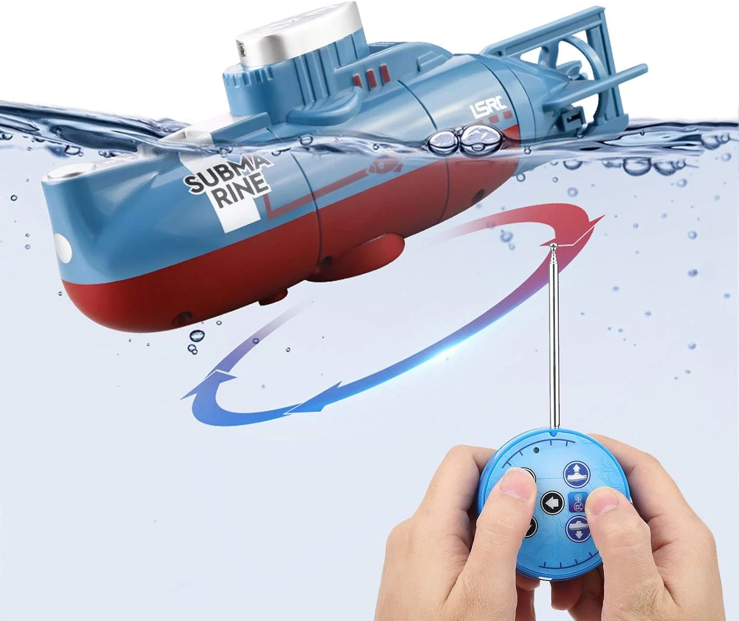 زیردریایی کنترلی، چرخش 360 درجه، کنترل 6 کاناله برای کودکان بالای 8 سال