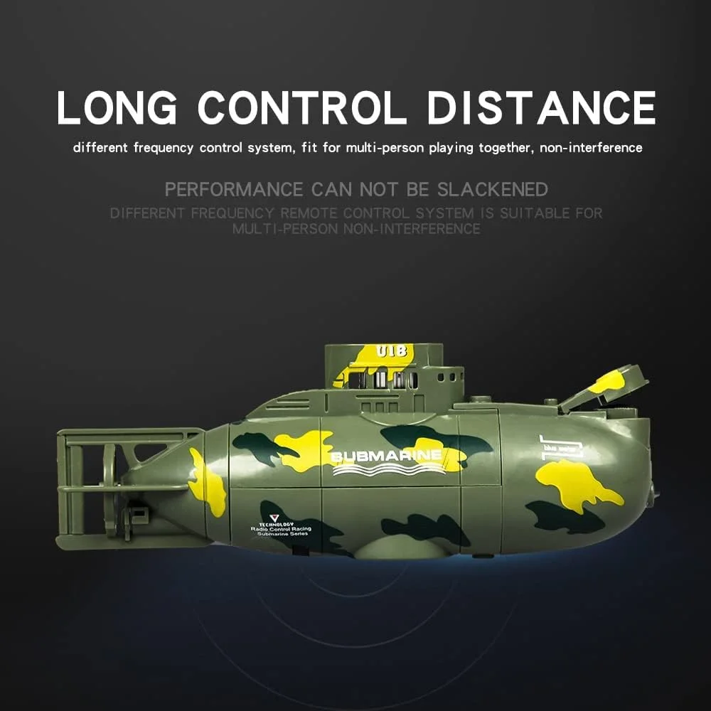 مینی زیردریایی کنترلی قایق کشتی مدل نظامی اسباب بازی الکترونیکی آبی غواصی برای آکواریوم وان آب هدیه تولد کودکان
