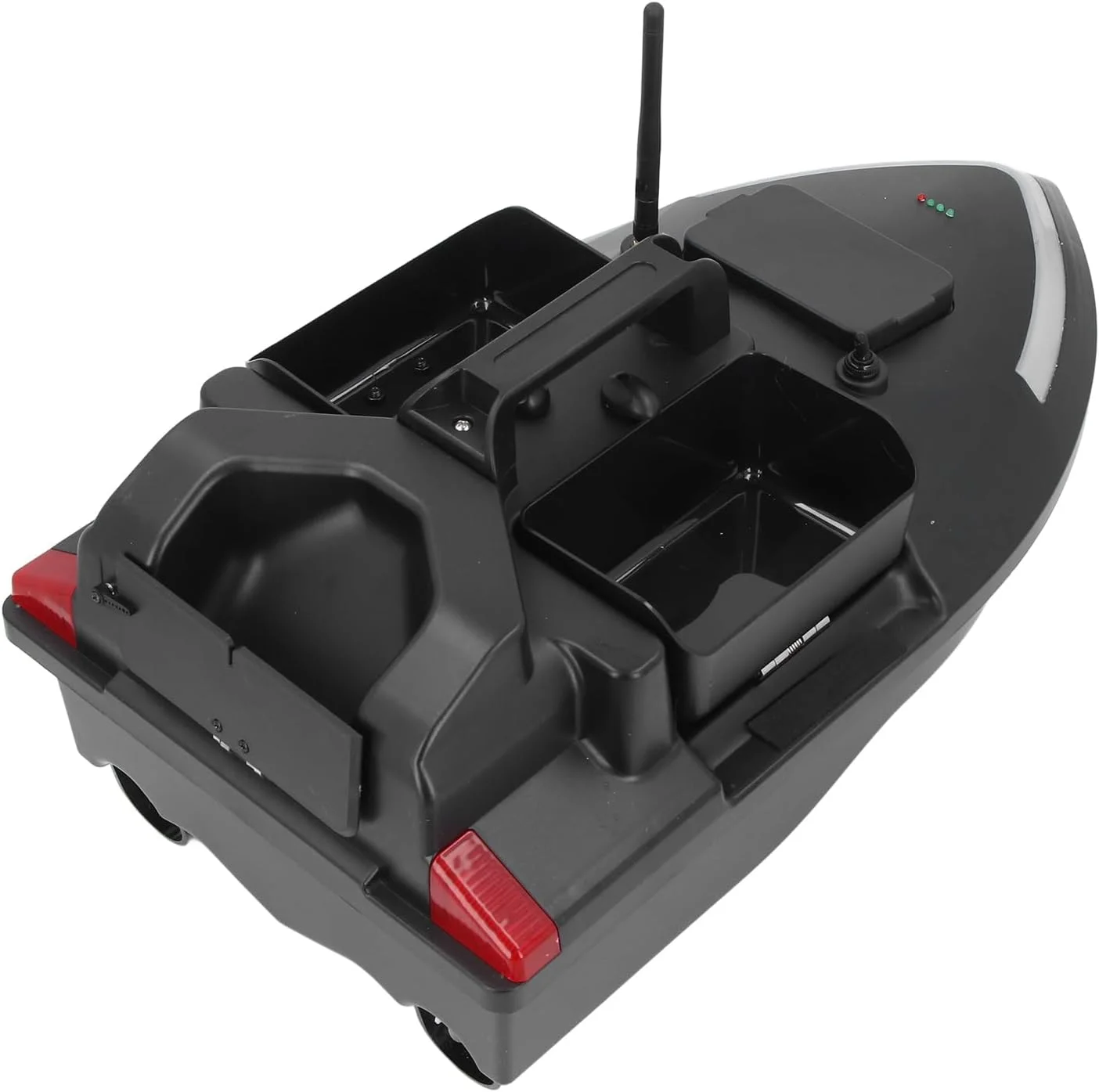 قایق ماهیگیری کنترل از راه دور، موتور دوگانه ملخ سه گانه 2.4G برد 500 متری باتری 12000mah با بازگشت خودکار و نورافکن، برای ماهیگیری در دریاچه رودخانه