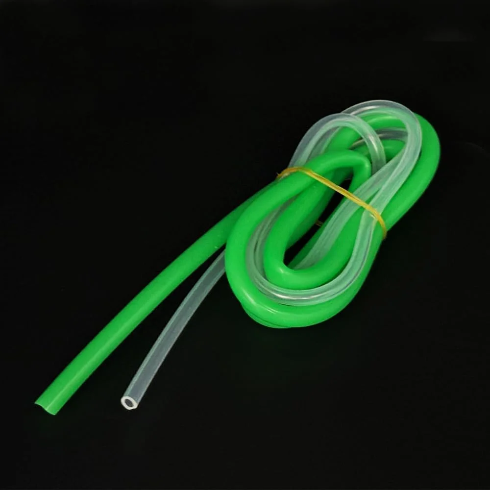 2 عدد لوله خنک کننده آب قایق RC، لوله سیلیکونی خنک کننده آب 3x5mm 4x7mm برای قطعات سیستم خنک کننده آب قایق مدل RC DIY (سبز، شفاف)