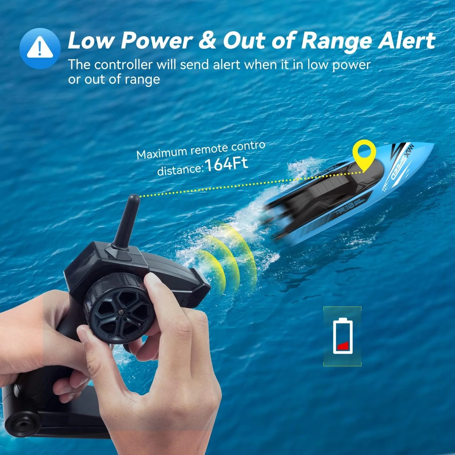 قایق کنترلی از راه دور برای کودکان، 2 عدد قایق آرسی برای پسران و دختران، اسباب بازی برای بازی در آب استخرها، دریاچه ها و رودخانه ها با فرکانس 2.4 گیگاهرتز، سرعت 15+ کیلومتر بر ساعت، ضد آب کامل، باتری قابل شارژ، آلارم کم بودن باتری، زمان طولانی