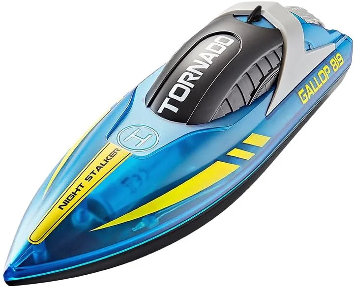 قایق کنترلی نایت استاکر، اسباب بازی استخر با کنترل از راه دور، آبی و زرد