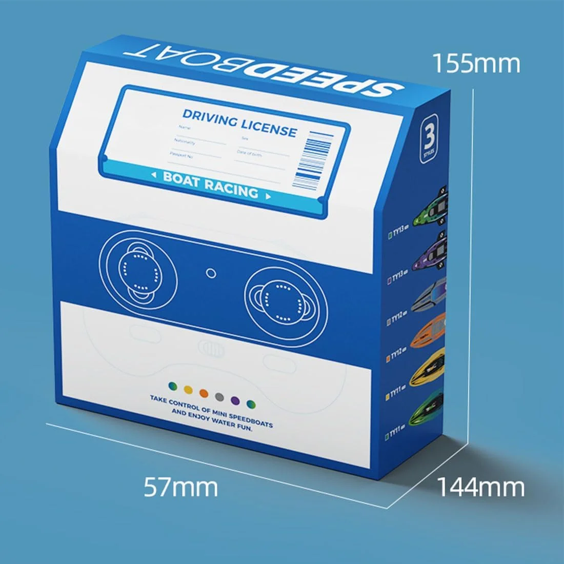 قایق تندرو کنترلی برای استخر و دریاچه، مقیاس 1/43، 2.4G 4 کانال، موتور دوگانه، نارنجی