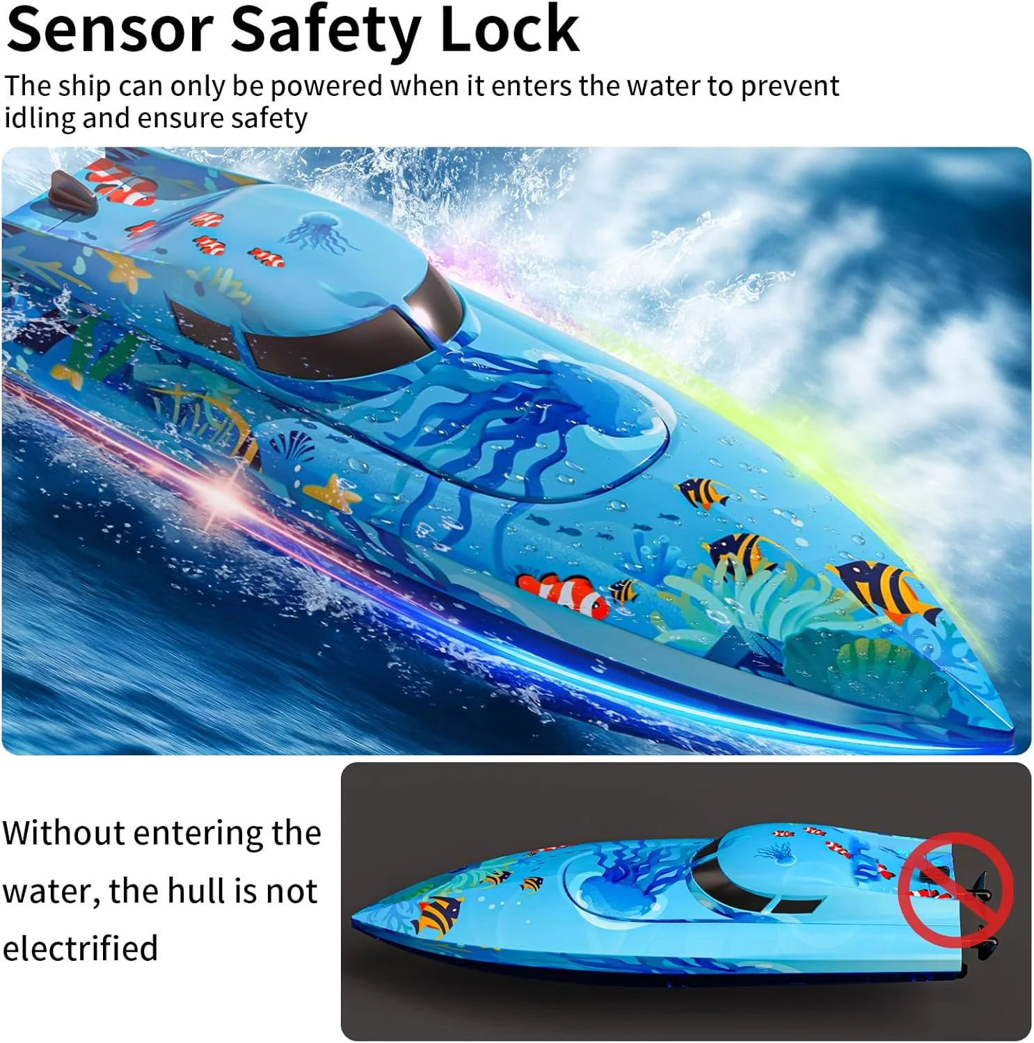 قایق کنترلی از راه دور برای کودکان، پسران و دختران، باتری قابل شارژ قایق کنترلی از راه دور برای کودکان، پسران و دختران، باتری قابل شارژ