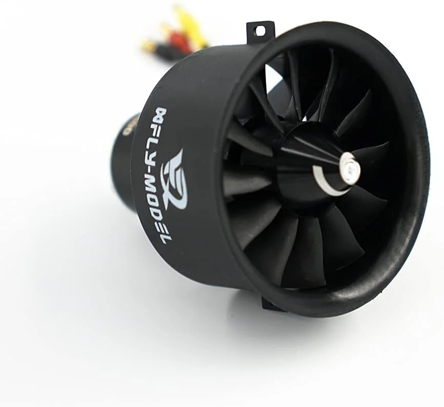 واحد پروانه 50 میلی‌متری 12 پره EDF با موتور براشلس 2627-KV4600 مدل هواپیمای جت