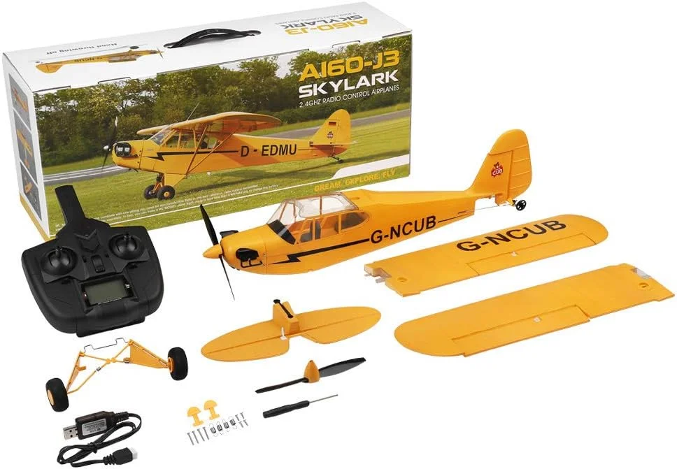 هواپیمای بدون برس XK A160 مدل هواپیمای کنترل از راه دور 5 کاناله با بال ثابت 3D/6G، موتور بدون برس با راندمان بالا، قدرت کامل