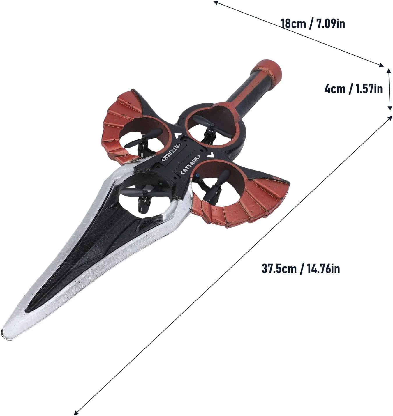 شمشیر پرنده کنترلی با حسگر حرکتی، پاسخ دقیق، فوم سبک وزن، هواپیمای کنترلی با نور LED، هدیه برای پسران و دختران (برنج عتیقه) شمشیر پرنده کنترلی با حسگر حرکتی، پاسخ دقیق، فوم سبک وزن، هواپیمای کنترلی با نور LED، هدیه برای پسران و دختران (برنج عتیقه)