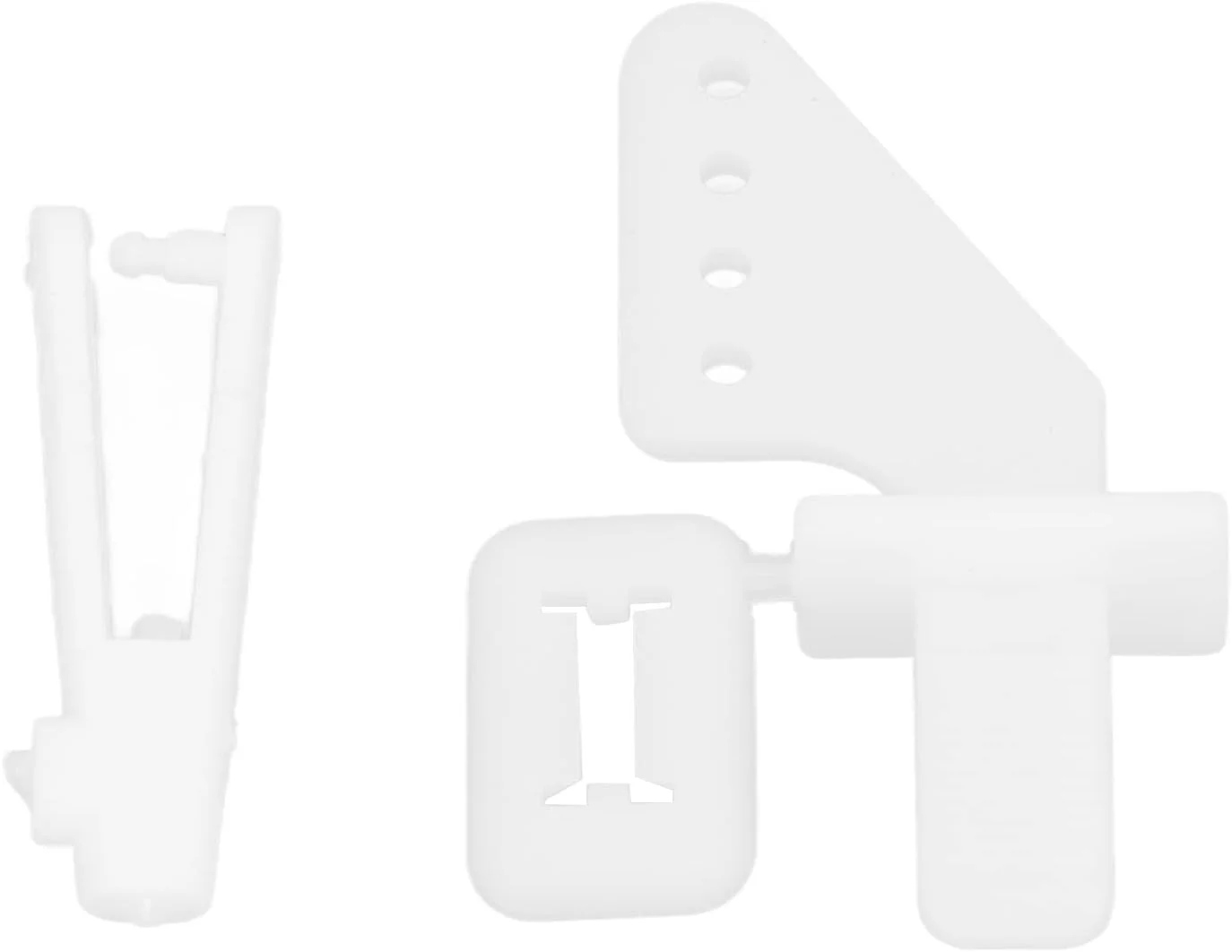 کیت شاخک های کنترل 4 سوراخه Syrisora، لوازم جانبی عالی برای ارتقاء هواپیماهای فومی RC، 20 عدد 1 میلی متری متصل به چنگال و پیچ با زاویه ساقه