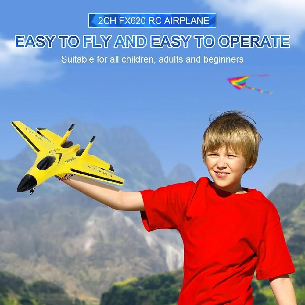 هواپیمای کنترلی باغ اسباب بازی با کنترل از راه دور، آماده پرواز، هدیه ای برای ماجراجویی های هوایی، مناسب بزرگسالان و کودکان