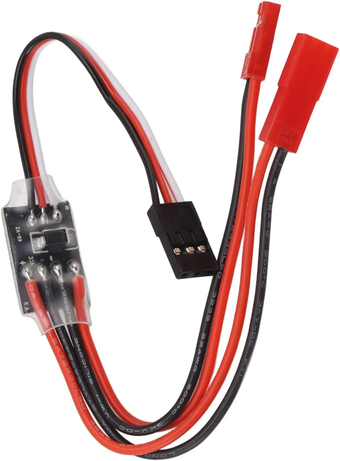 سوئیچ الکترونیکی RC سوراندی 3-30 ولت با جریان بالا و چراغ نشانگر وضعیت خروجی، طراحی قابل حمل، 7 گرم