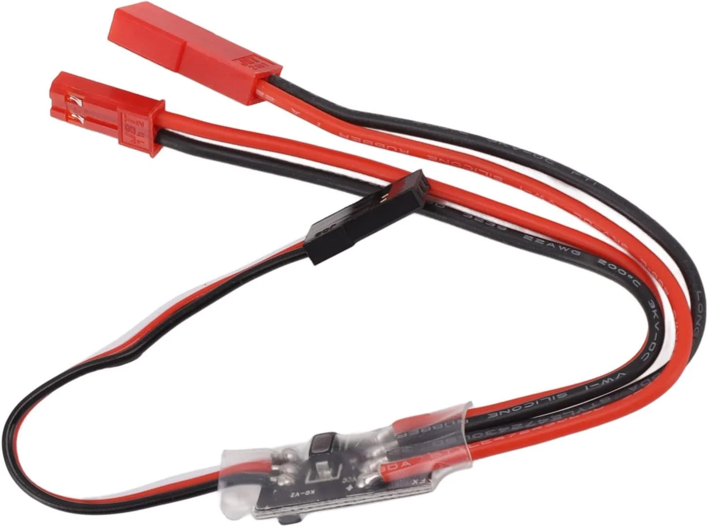 سوئیچ الکترونیکی RC سوراندی 3-30 ولت با جریان بالا و چراغ نشانگر وضعیت خروجی، طراحی قابل حمل، 7 گرم